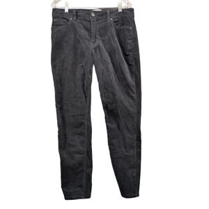 EV1 Velour Pants Womens Size 12 Black 5 Pocket Belt Loops Cotton